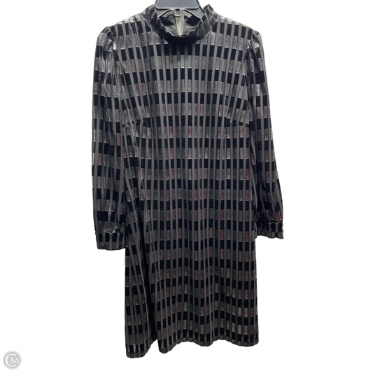 Dress Party Short By Maggy London In Black & Silver, Size: 14