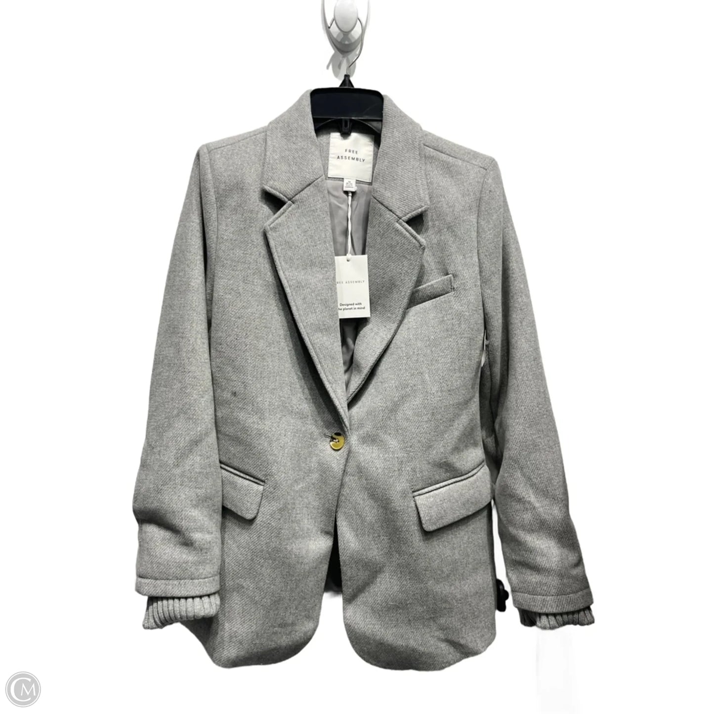 Blazer By Free Assembly In Grey, Size: M