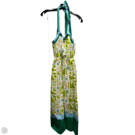 Dress Casual Midi By She + Sky In Blue & Green, Size: L