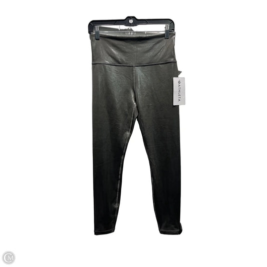 Athletic Leggings By Athleta In Silver, Size: M