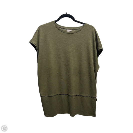 Top Short Sleeve By Chicos In Green, Size: L
