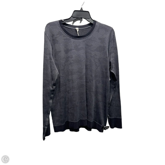 Athletic Top Long Sleeve Crewneck By Lululemon In Grey, Size: 12