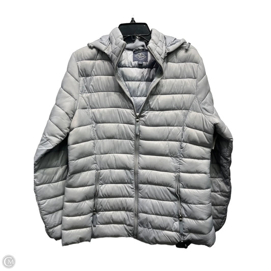 Coat Puffer & Quilted By St Johns Bay In Grey, Size: L