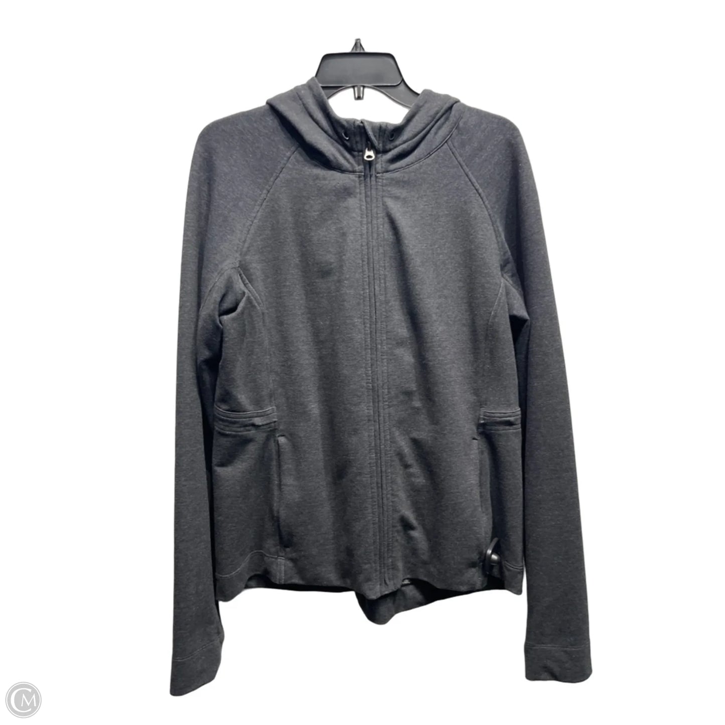 Athletic Jacket By Lululemon In Black, Size: 12