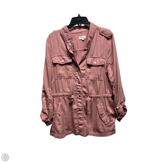 Jacket Utility By Loft In Mauve, Size: L