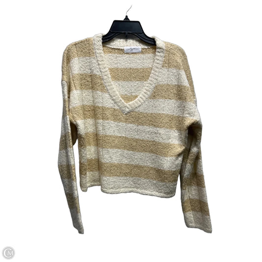 Sweater By Carly Jean In Cream & Tan, Size: S
