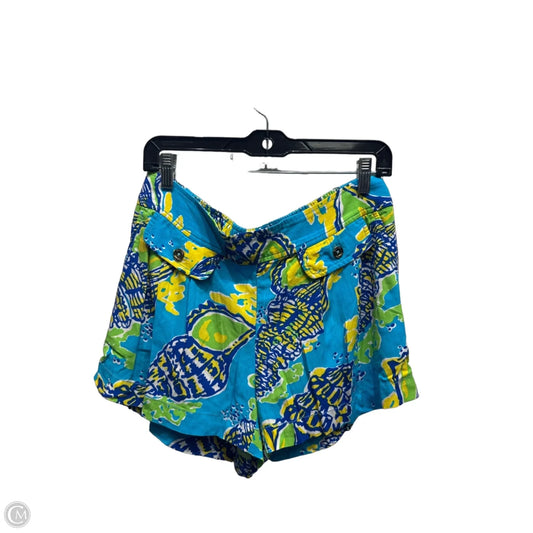 Shorts Designer By Lilly Pulitzer In Blue & Yellow, Size: M