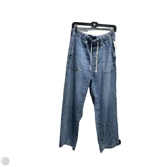 Jeans Cropped By Gap In Blue Denim, Size: M
