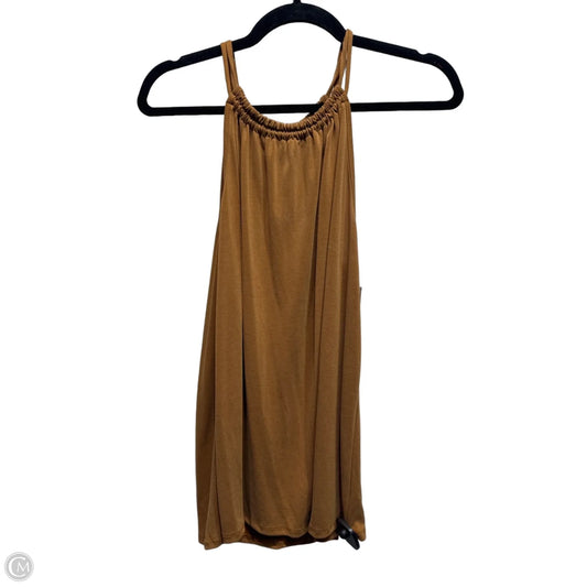 Top Sleeveless By Green Envelope In Tan, Size: L