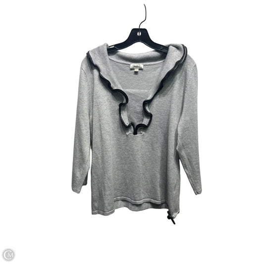 Sweater Designer By Neiman Marcus In Grey, Size: L