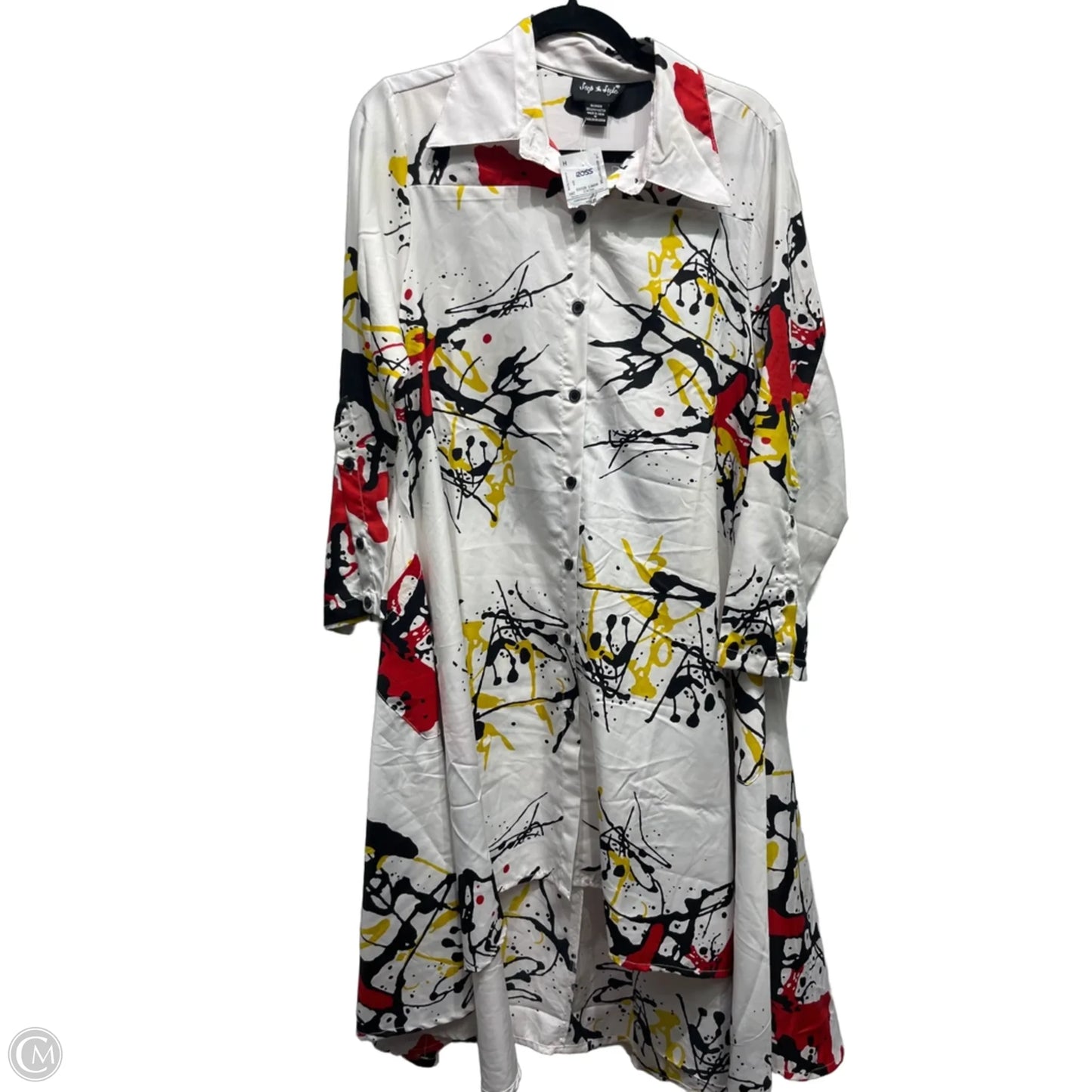 Dress Work By STEP IN STYLE In Red & White, Size: M