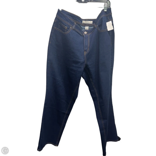 Jeans Flared By Cato In Blue Denim, Size: 18
