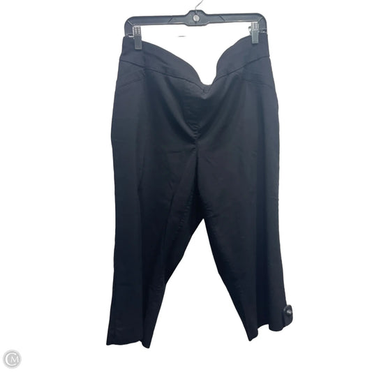 Capris By Coral Bay In Black, Size: 18