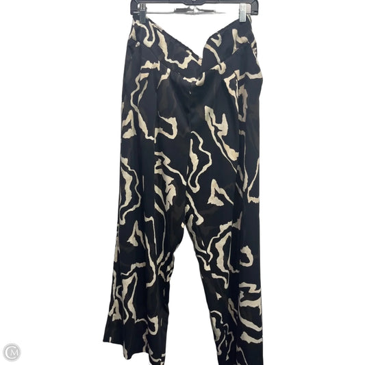 Pants Wide Leg By Nine West Apparel In Black & Tan, Size: Xl