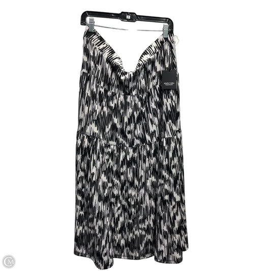Skirt Maxi By Simply Vera In Black & White, Size: Xxl