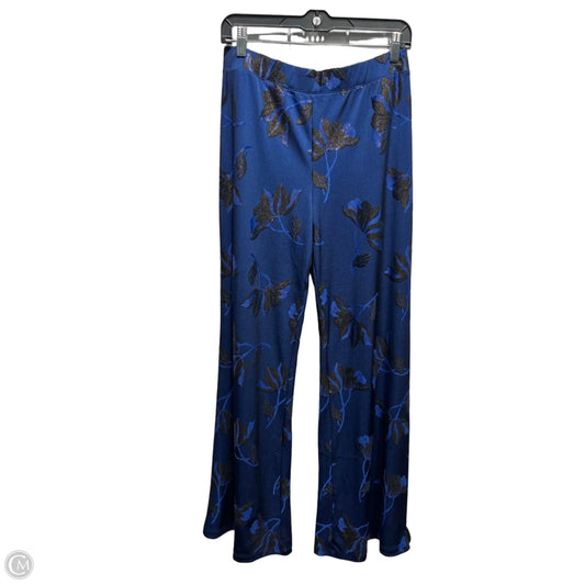 Pants Wide Leg By Johnny Was In Black & Blue, Size: S
