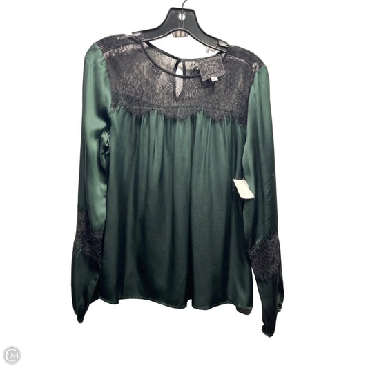 Blouse Long Sleeve By Johnny Was In Black & Green, Size: S