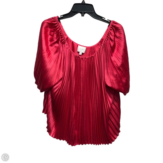 Blouse Short Sleeve By Johnny Was In Pink, Size: S