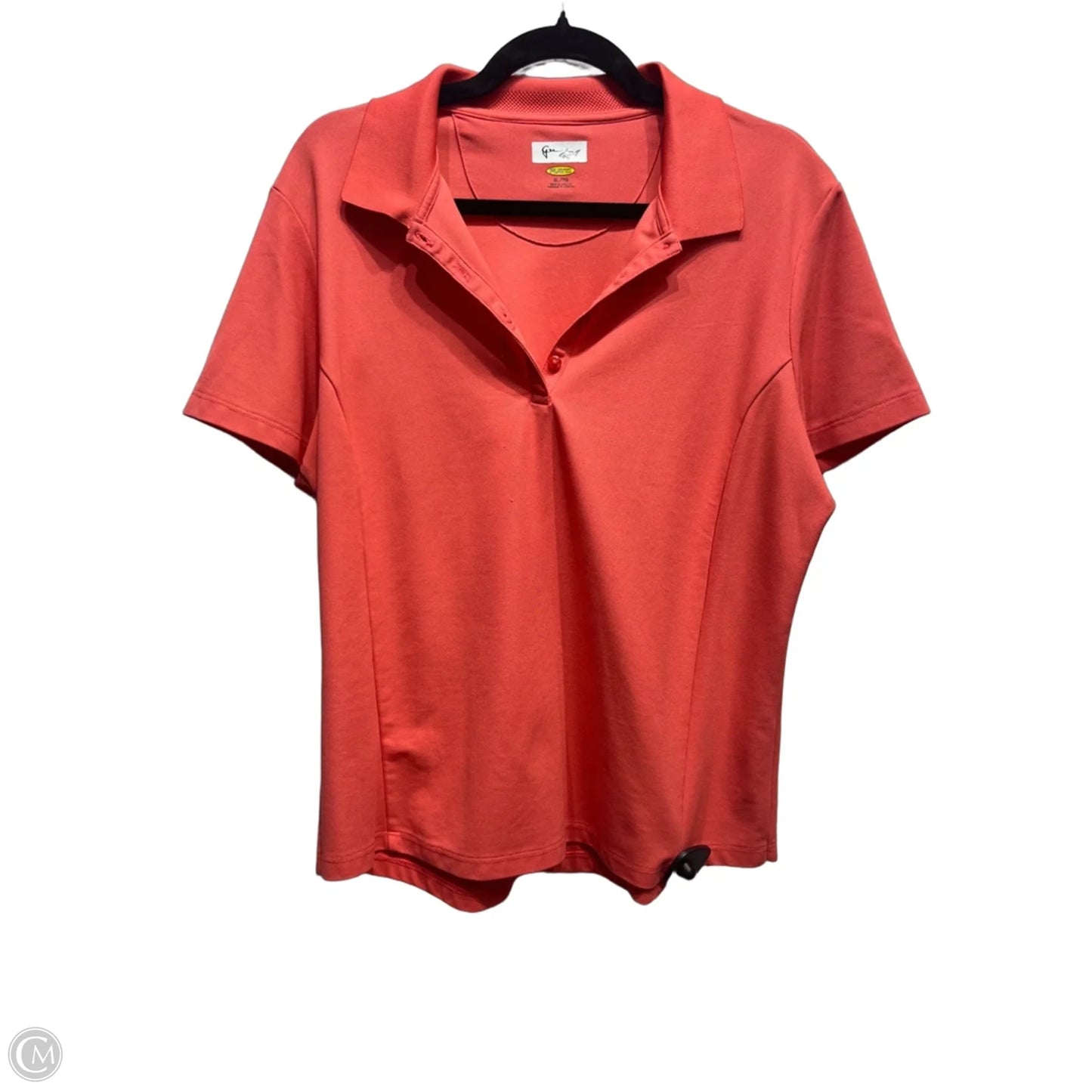 Top Short Sleeve By Greg Norman In Coral, Size: Xl
