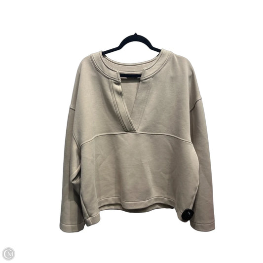 Top Long Sleeve By Banana Republic In Taupe, Size: Xxl