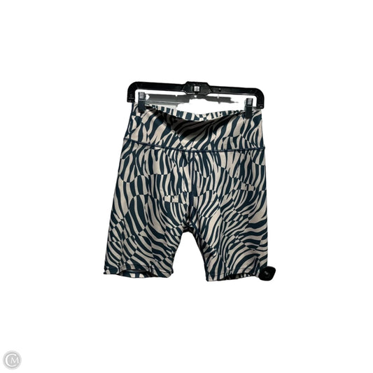 Athletic Shorts By Sage In Cream & Green, Size: L