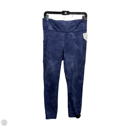 Athletic Leggings By Lululemon In Blue & White, Size: 10