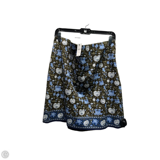 Skirt Mini & Short By Talbots In Blue & Brown, Size: 14
