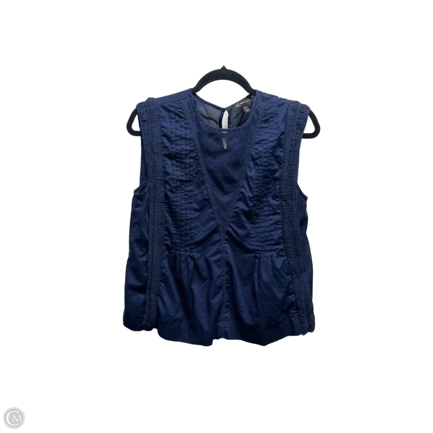 Top Short Sleeve By Inc In Nautical Print, Size: M