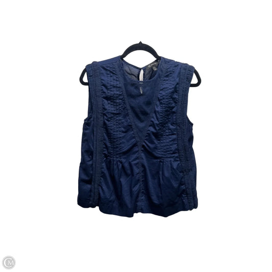 Top Short Sleeve By Inc In Nautical Print, Size: M