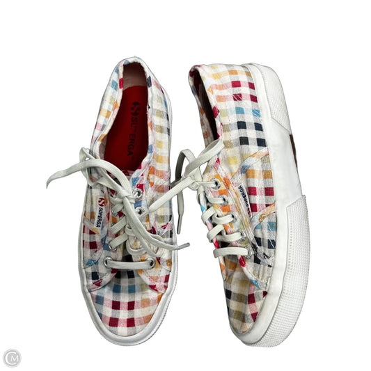 Shoes Sneakers By Superga In Red & White, Size: 6