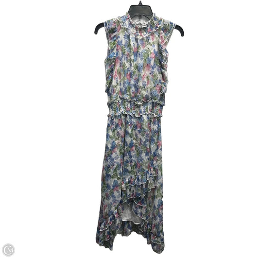 Dress Casual Midi By Walter Baker In Blue & Pink, Size: S