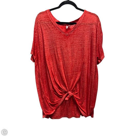 Top Short Sleeve Basic By Cato In Orange, Size: 22