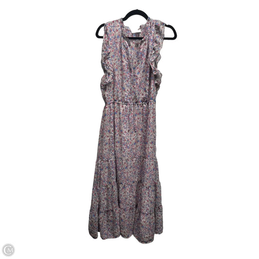 Dress Casual Midi By Bb Dakota In Blue & Pink, Size: L