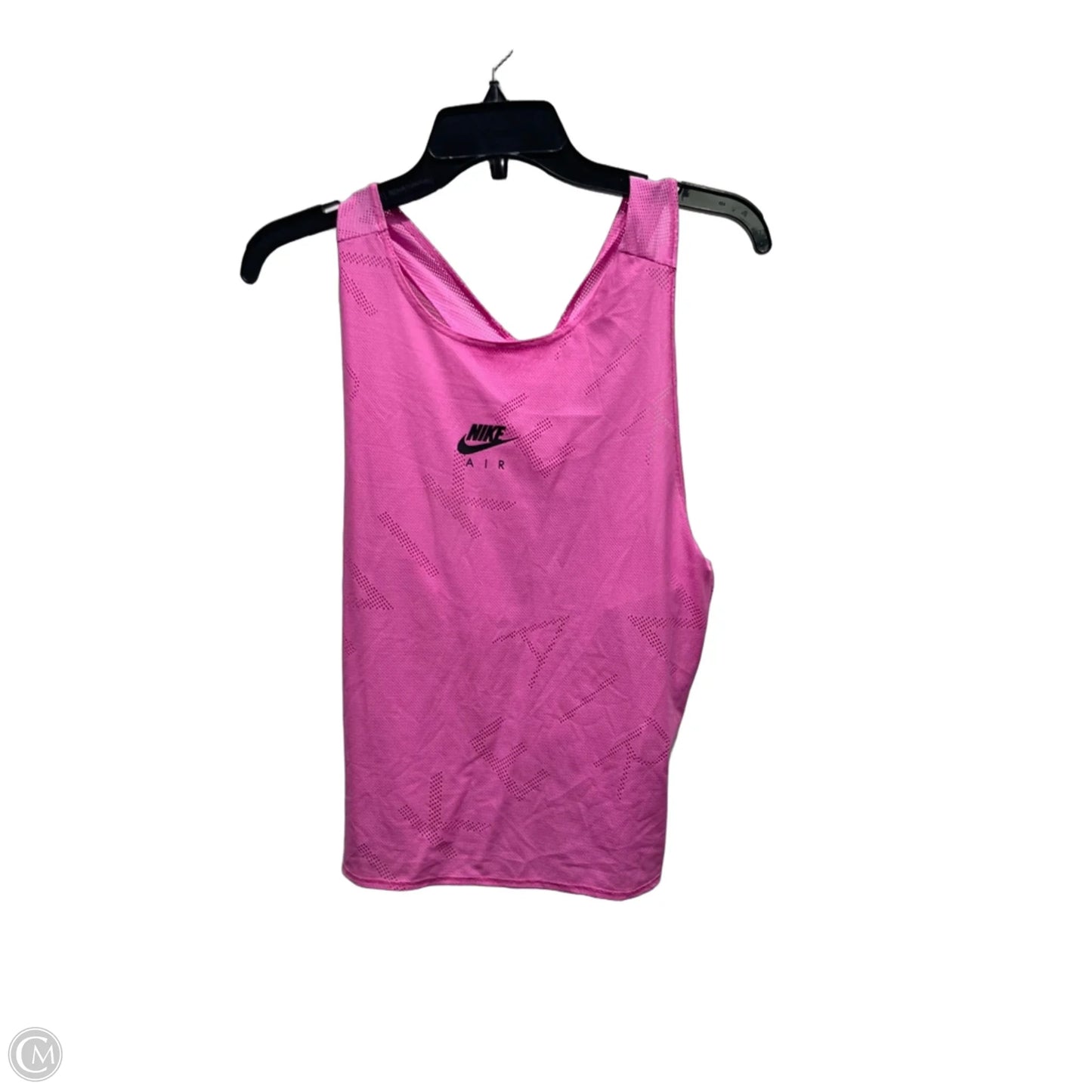 Athletic Tank Top By Nike Apparel In Black & Pink, Size: M