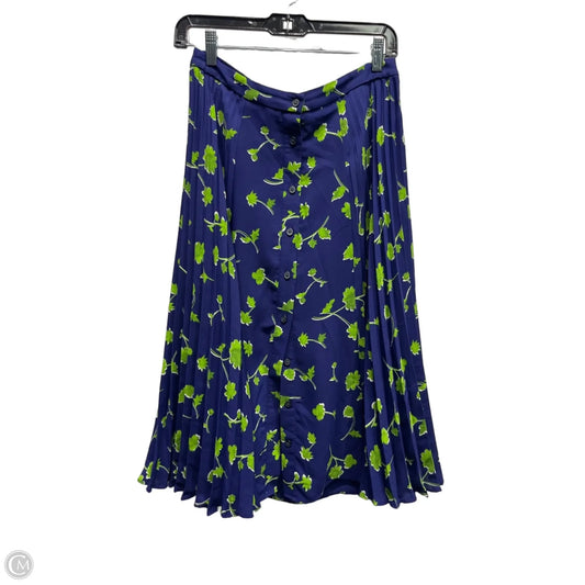 Skirt Midi By Banana Republic In Blue & Green, Size: 2