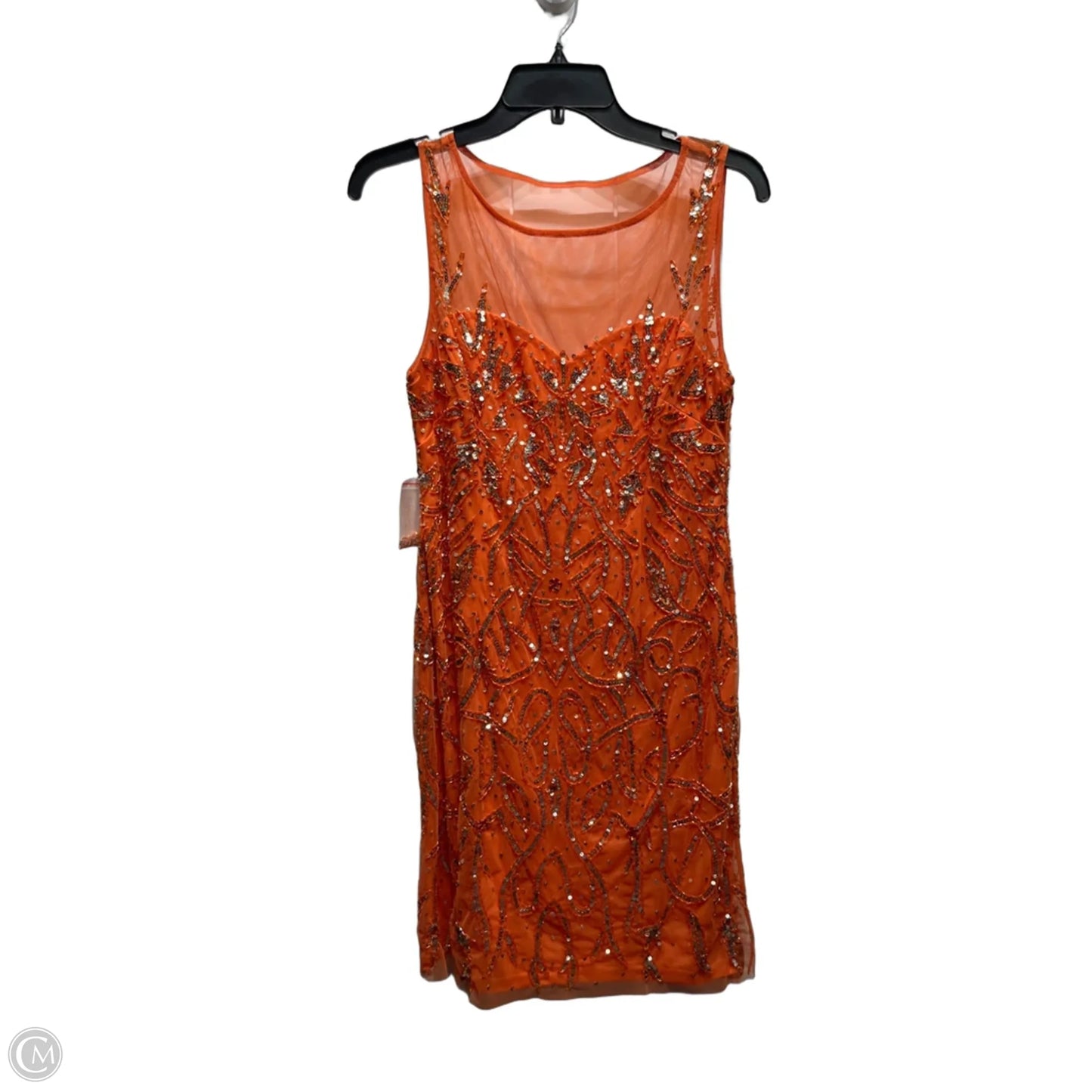 Dress Party Short By Marina In Orange, Size: 8