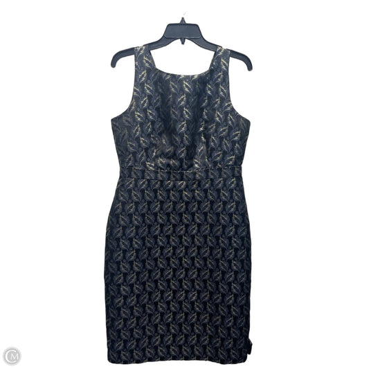 Dress Work By Ann Taylor In Black & Gold, Size: 8