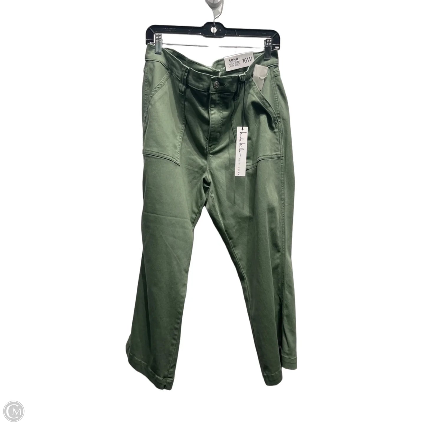 Capris By Nicole Miller In Green, Size: 16