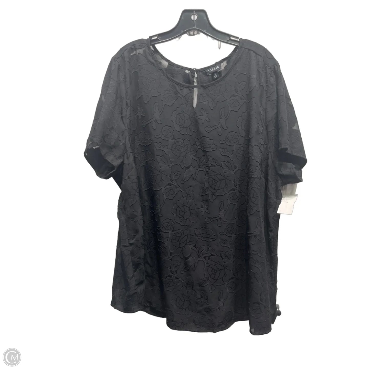 Top Short Sleeve By Torrid In Black, Size: 2x