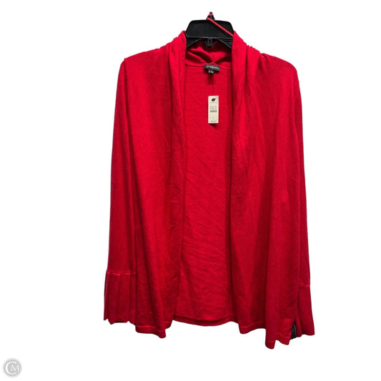 Sweater Cardigan By Talbots In Red, Size: L