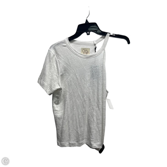 Top Short Sleeve By Chaser In White, Size: S