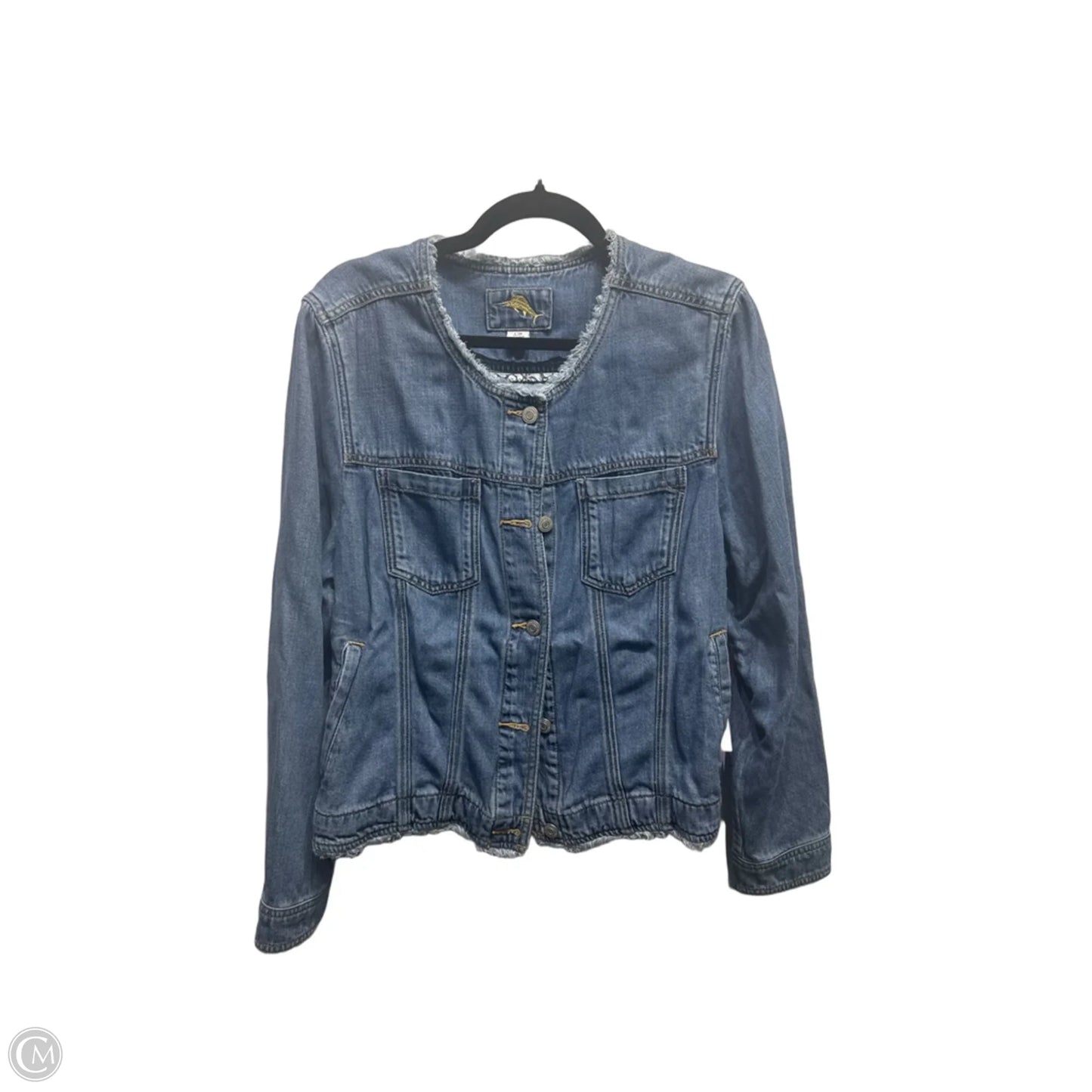 Jacket Other By Tommy Bahama In Blue Denim, Size: L