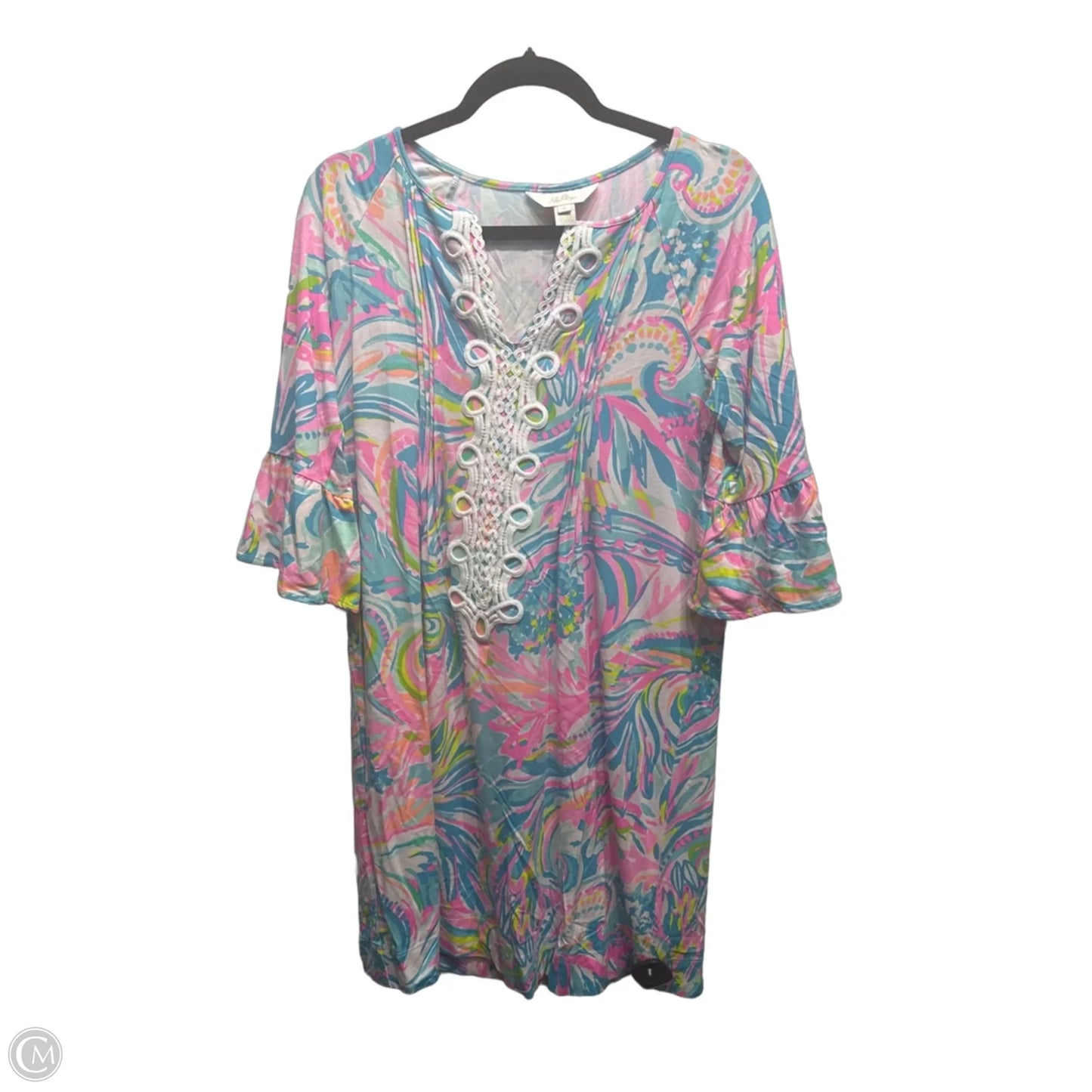 Dress Designer By Lilly Pulitzer In Blue & Pink, Size: M