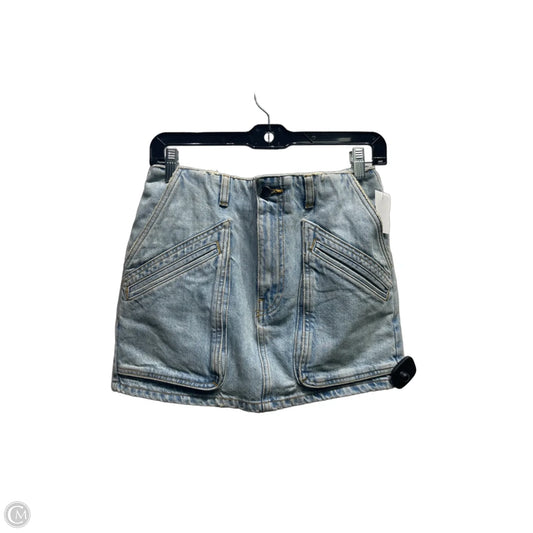 Skirt Designer By Amiri In Blue Denim, Size: 2