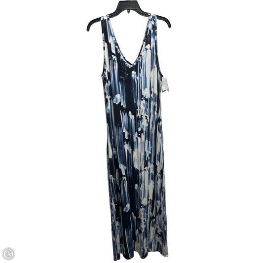 Dress Casual Maxi By Karen Kane In Blue & White, Size: Xl