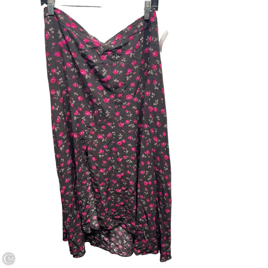 Skirt Maxi By Gap In Brown & Pink, Size: L