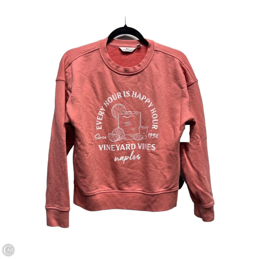 Sweatshirt Crewneck By Vineyard Vines In Coral, Size: Xs