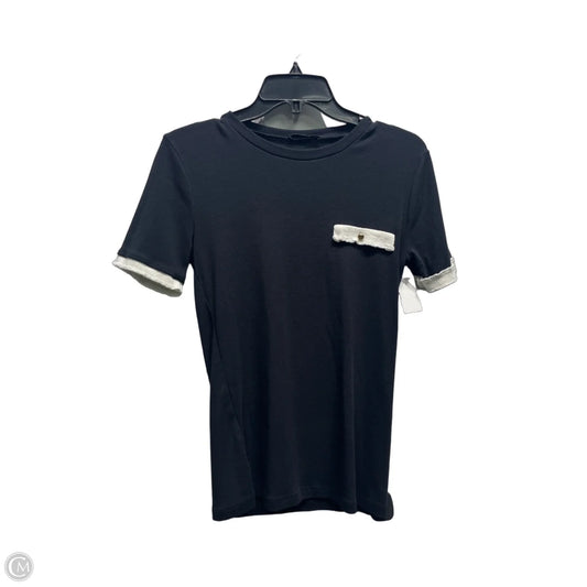 Top Short Sleeve By Zara In Black, Size: L