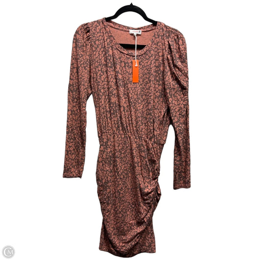 Dress Casual Short By Anthropologie In Peach, Size: M