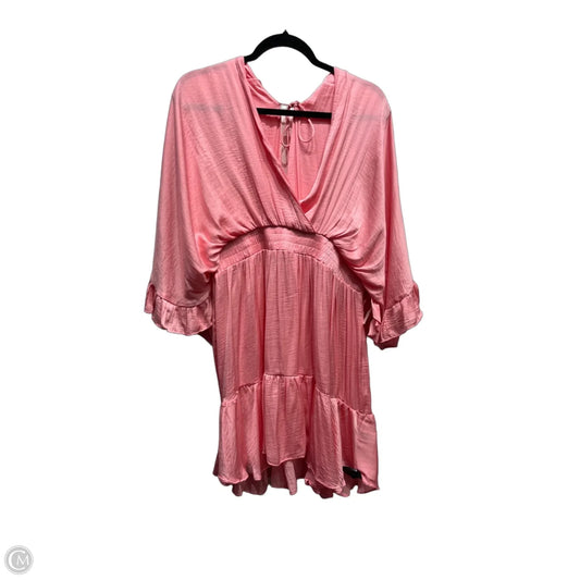 Dress Casual Short By Impressions In Pink, Size: 1x